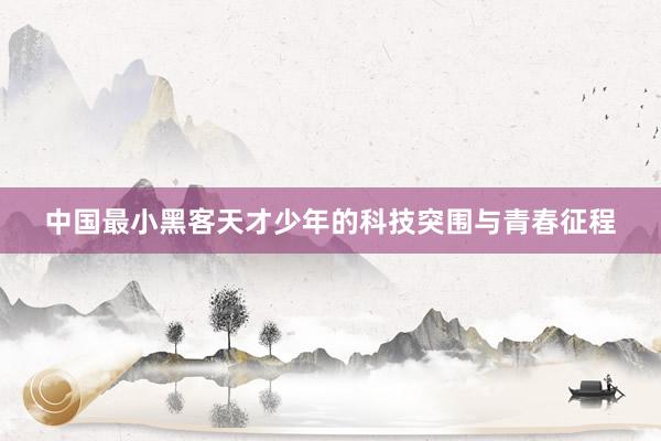 中国最小黑客天才少年的科技突围与青春征程