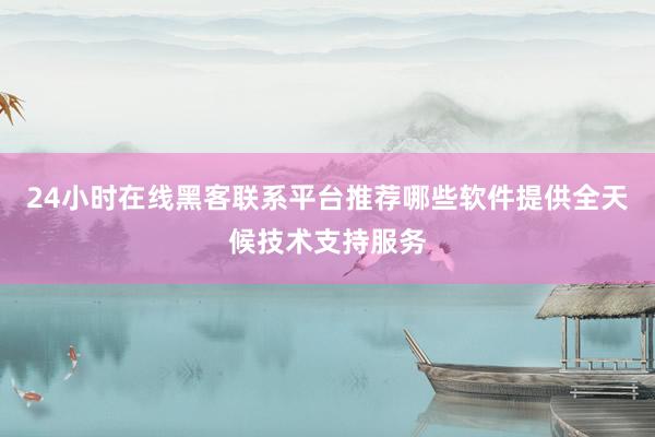 24小时在线黑客联系平台推荐哪些软件提供全天候技术支持服务