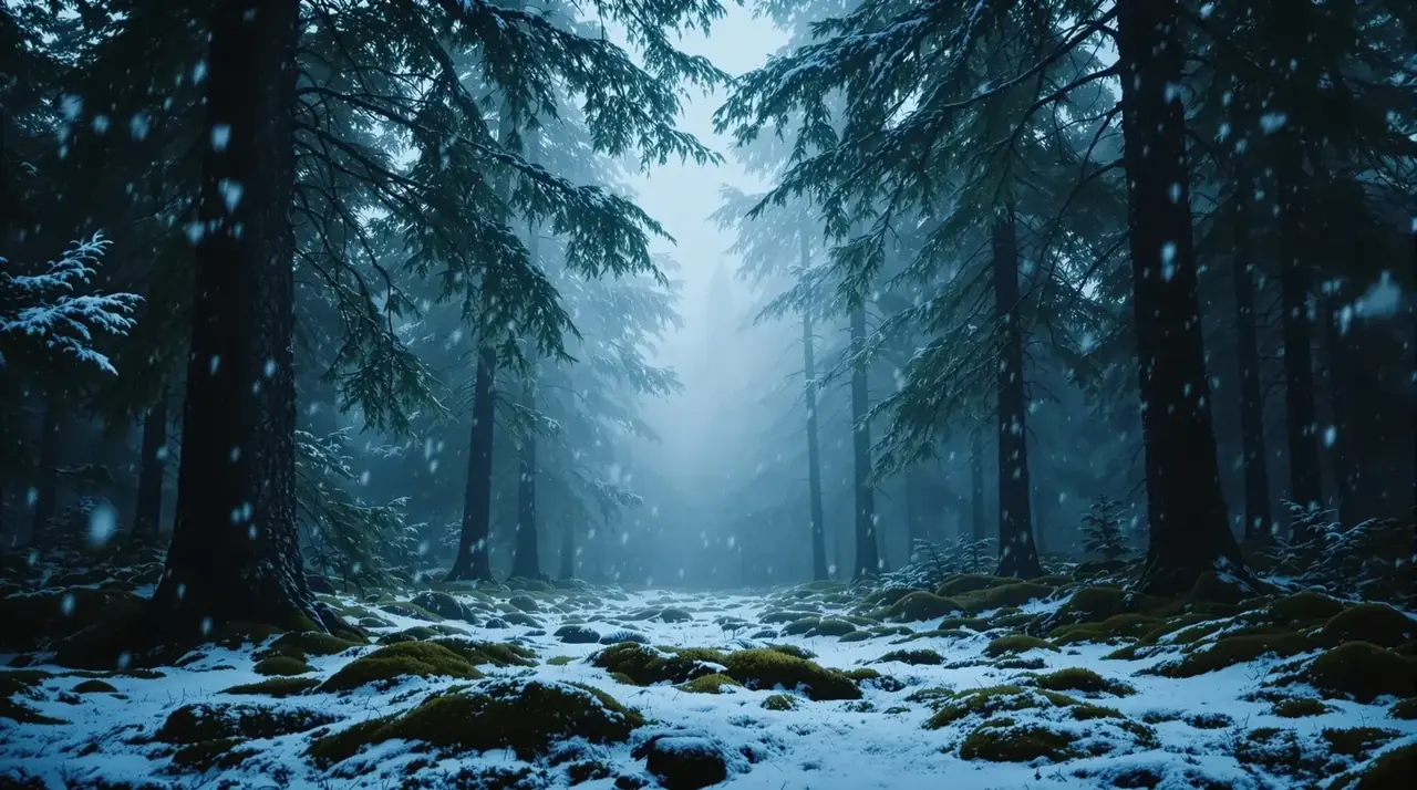 松间雪落 - 影视在线观看 松间雪落影视在线观看冬季雪林剧照